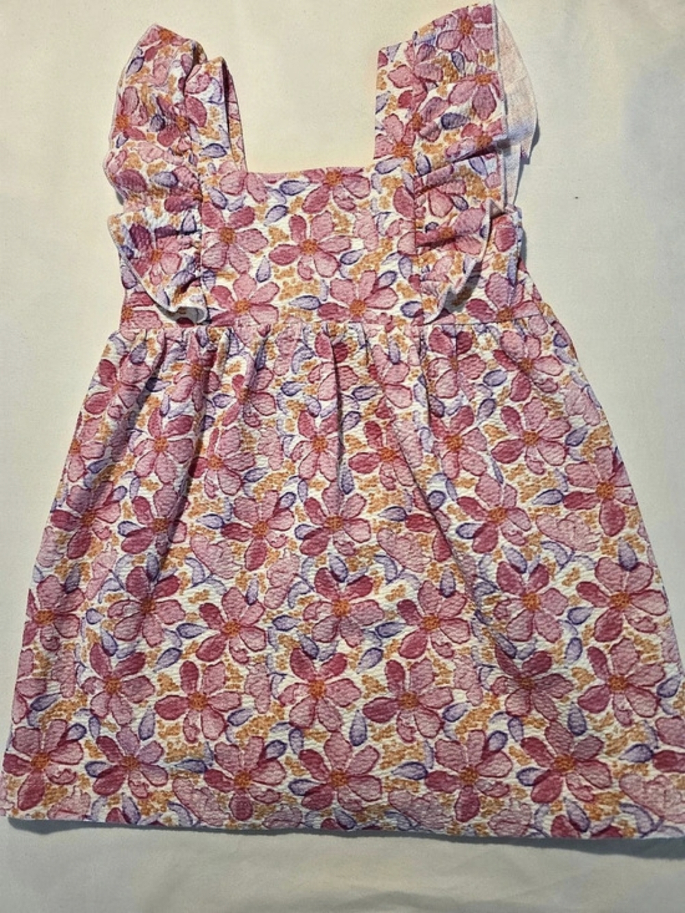 Zara Kids Toddler Girl Floral Ruffle Sleeve Dress 3T / 98cm